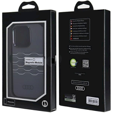 Originalus Audi dėklas IML MagSafeiPhone 14 Pro - Juodas 6 Originalus Audi dėklas IML MagSafeiPhone 14 Pro - Juodas 6