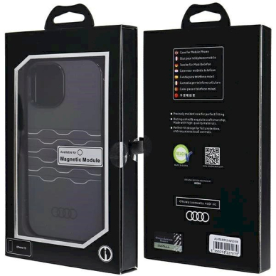 Originalus Audi dėklas IML MagSafeiPhone 15 / 14 / 13 - Juodas 6 Originalus Audi dėklas IML MagSafeiPhone 15 / 14 / 13 - Juodas 6