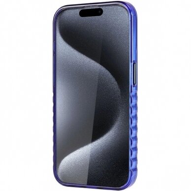 Originalus Audi dėklas IML MagSafeiPhone 15 Pro - mėlynas 4