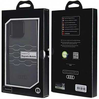 Originalus Audi dėklas IML MagSafeiPhone 15 Pro Max - Juodas 6 Originalus Audi dėklas IML MagSafeiPhone 15 Pro Max - Juodas 6