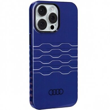Originalus Audi dėklas IML MagSafeiPhone 15 Pro Max - mėlynas 5 Originalus Audi dėklas IML MagSafeiPhone 15 Pro Max - mėlynas 5