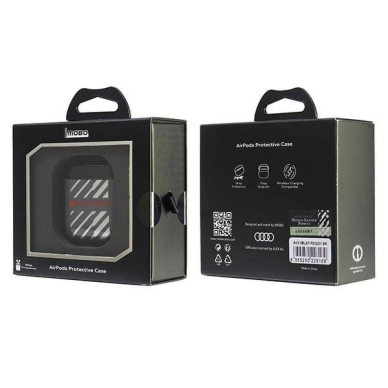Audi IML Sport Dėklas skirtas AirPods 1 / 2 - Juodas 5 Audi IML Sport Dėklas skirtas AirPods 1 / 2 - Juodas 5