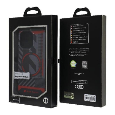 Audi IML Sport MagSafe Dėklas skirtas iPhone 13 Pro / 13 6.1&quot; - Juodas 6