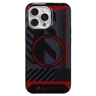 Audi IML Sport MagSafe Dėklas skirtas iPhone 13 Pro Max - Juodas