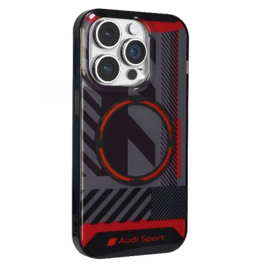 Audi IML Sport MagSafe Dėklas iPhone 14 Pro 6.1&quot; Juodas/Juodas hardcase AU-IMLMIP14P-RSQ/D2-BK 2