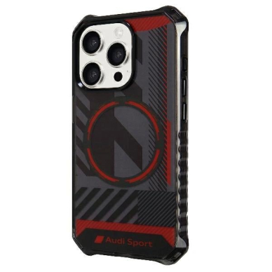 Audi IML Sport MagSafe Dėklas iPhone 15 Pro 6.1&quot; Juodas/Juodas hardcase AU-IMLMIP15P-RSQ/D2-BK 1