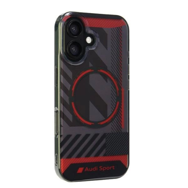 Audi IML Sport MagSafe iPhone 16 6.1&quot; Juodas/Juodas hardcase AUS-IMLMIP16-RSQ/D2-BK 1