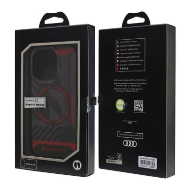 Audi IML Sport MagSafe iPhone 16 Pro 6.3&quot; Juodas/Juodas hardcase AUS-IMLMIP16P-RSQ/D2-BK 6