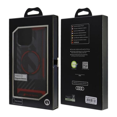 Audi IML Sport MagSafe iPhone 16 Pro Max 6.9&quot; Juodas/Juodas hardcase AUS-IMLMIP16PM-RSQ/D2-BK 6