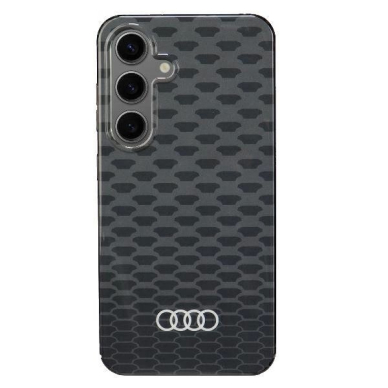 Audi IML Stitching Pattern MagSafe Dėklas S24 S921 Juodas/Juodas hardcase AU-IMLMS24-Q5/D3-BK