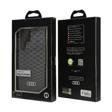 Audi IML Stitching Pattern MagSafe Dėklas S24 Ultra S928 Juodas/Juodas hardcase AU-IMLMS24U-Q5/D3-BK 6