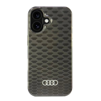 Audi IML Stitching Pattern MagSafe iPhone 16 6.1&quot; Juodas/Juodas hardcase AU-IMLMIP16-Q5/D3-BK