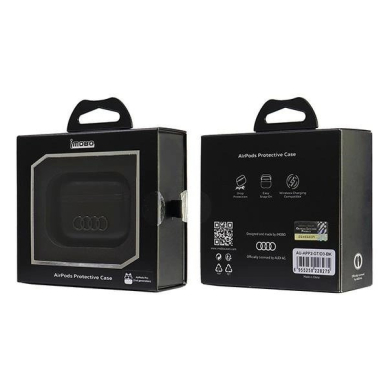 Audi Odinis Big Logo AirPods Pro 2 cover Juodas/Juodas AU-APP2-GT/D3-BK 5