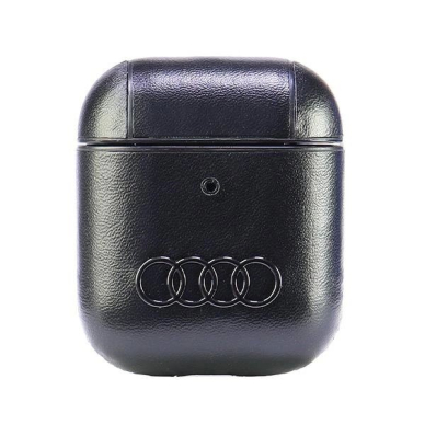 Audi Odinis Big Logo Dėklas skirtas AirPods 1 / 2 - Juodas