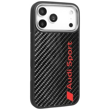 iPhone 17 Pro Max dėklas Audi R8 Carbon Fiber, MagSafe – juodas 1 iPhone 17 Pro Max dėklas Audi R8 Carbon Fiber, MagSafe – juodas 1