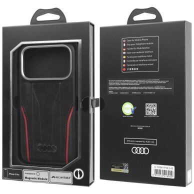 iPhone 17 Pro dėklas Audi R8 Genuine Leather, MagSafe – juodas ir raudonas 9 iPhone 17 Pro dėklas Audi R8 Genuine Leather, MagSafe – juodas ir raudonas 9