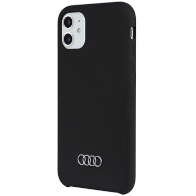 Dėklas Audi Silicone iPhone 11 / Xr Juodas AU-LSRIP11-Q3/D1-BK 2 Dėklas Audi Silicone iPhone 11 / Xr Juodas AU-LSRIP11-Q3/D1-BK 2