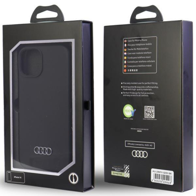 Dėklas Audi Silicone iPhone 11 / Xr Juodas AU-LSRIP11-Q3/D1-BK 6 Dėklas Audi Silicone iPhone 11 / Xr Juodas AU-LSRIP11-Q3/D1-BK 6