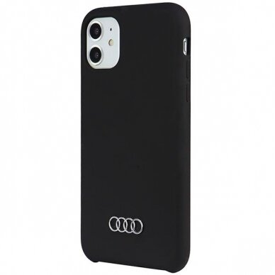 Dėklas Audi Silicone iPhone 12/12 Pro Juodas AU-LSRIP12P-Q3/D1-BK 2 Dėklas Audi Silicone iPhone 12/12 Pro Juodas AU-LSRIP12P-Q3/D1-BK 2