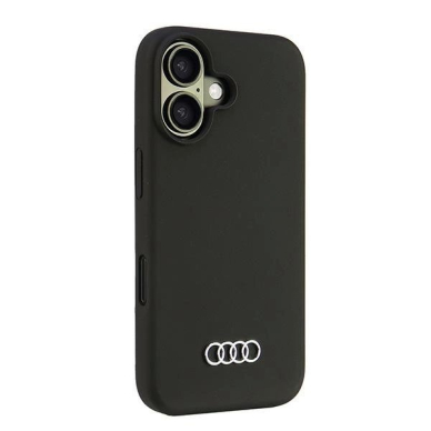Audi Silikoninis Dėklas iPhone 16 6.1&quot; Juodas/Juodas hardcase AU-LSRIP16-Q3/D1-BK 1