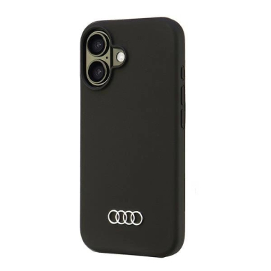 Audi Silikoninis Dėklas iPhone 16 6.1&quot; Juodas/Juodas hardcase AU-LSRIP16-Q3/D1-BK 2