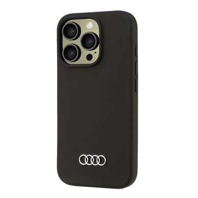 Audi Silikoninis Dėklas iPhone 16 Pro 6.3&quot; Juodas/Juodas hardcase AU-LSRIP16P-Q3/D1-BK 2