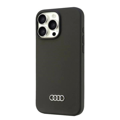 Audi Silikoninis Dėklas iPhone 16 Pro Max 6.9" Juodas/Juodas hardcase AU-LSRIP16PM-Q3/D1-BK 2