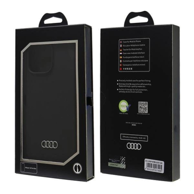 Audi Silikoninis Dėklas iPhone 16 Pro Max 6.9&quot; Juodas/Juodas hardcase AU-LSRIP16PM-Q3/D1-BK 6