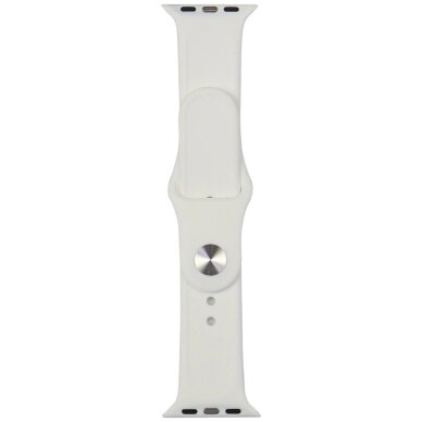 Apple Watch 40 / 41 / 42 mm Audi Sport Red Logo silikoninis dirželis – baltas 1 Apple Watch 40 / 41 / 42 mm Audi Sport Red Logo silikoninis dirželis – baltas 1