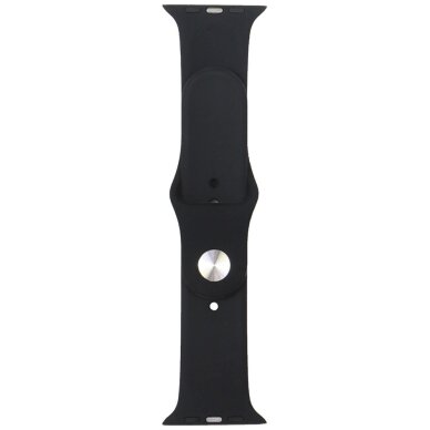 Apple Watch 44 / 45 / 46 / 49 mm Audi Sport Red Logo silikoninis dirželis – juodas 1 Apple Watch 44 / 45 / 46 / 49 mm Audi Sport Red Logo silikoninis dirželis – juodas 1