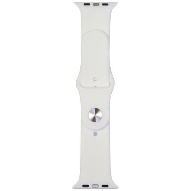 Apple Watch 44 / 45 / 46 / 49 mm Audi Sport Red Logo silikoninis dirželis – baltas 1 Apple Watch 44 / 45 / 46 / 49 mm Audi Sport Red Logo silikoninis dirželis – baltas 1