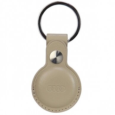 Audi dirbtinės odos AirTag dėklas – smėlinis 4
