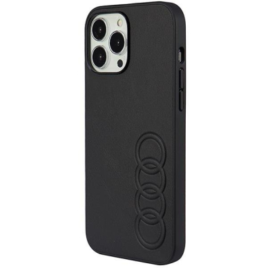 Dėklas Audi Synthetic Leather iPhone 13 Pro Max Juodas AU-TPUPPCIP13PM-TT/D1-BK 2 Dėklas Audi Synthetic Leather iPhone 13 Pro Max Juodas AU-TPUPPCIP13PM-TT/D1-BK 2