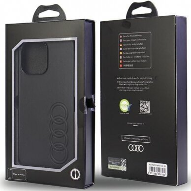 Dėklas Audi Synthetic Leather iPhone 14 Pro Max Juodas AU-TPUPPCIP14PM-TT/D1-BK 6 Dėklas Audi Synthetic Leather iPhone 14 Pro Max Juodas AU-TPUPPCIP14PM-TT/D1-BK 6
