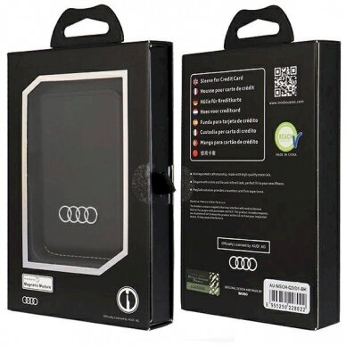 Audi Synthetic Leather magnetic wallet compatibleMagSafe - Juodas 6 Audi Synthetic Leather magnetic wallet compatibleMagSafe - Juodas 6