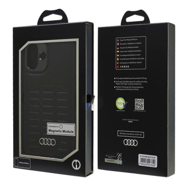 Audi Synthetic Odinis MagSafe iPhone 16 Plus 6.7&quot; Juodas/Juodas hardcase AU-TPUPCMIP16M-GT/D3-BK 6