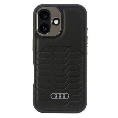 Audi Synthetic Odinis MagSafe iPhone 16 Plus 6.7&quot; Juodas/Juodas hardcase AU-TPUPCMIP16M-GT/D3-BK