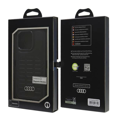 Audi Synthetic Odinis MagSafe iPhone 16 Pro 6.3&quot; Juodas/Juodas hardcase AU-TPUPCMIP16P-GT/D3-BK 6