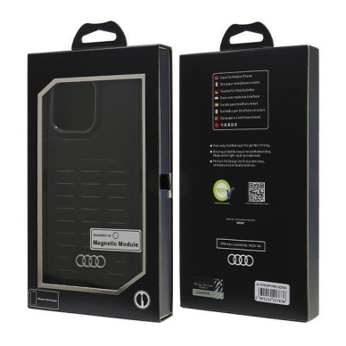 Audi Synthetic Odinis MagSafe iPhone 16 Pro Max 6.9&quot; Juodas/Juodas hardcase AU-TPUPCMIP16PM-GT/D3-BK 6