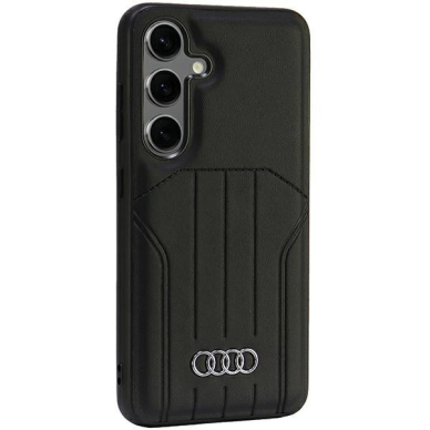 Audi Synthetic Odinis MagSafe S24 S921 Juodas/Juodas hardcase AU-TPUPCMS24-Q5/D1-BK 2