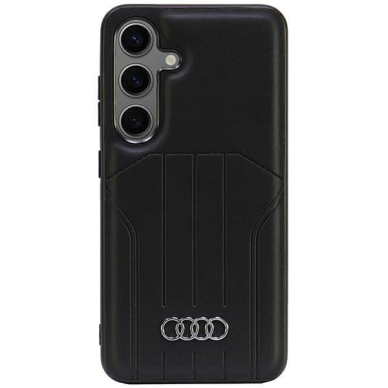 Audi Synthetic Odinis MagSafe S24 S921 Juodas/Juodas hardcase AU-TPUPCMS24-Q5/D1-BK