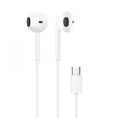 Ausinės Dudao in-ear headphones with USB Type-C Baltos (X3C) 1