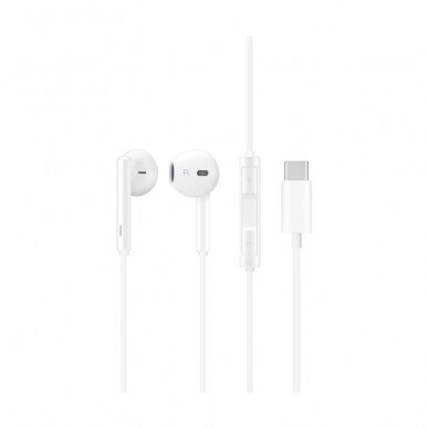 Ausinės originalios Huawei CM33 USB-C pakuotėje baltos Ausinės originalios Huawei CM33 USB-C pakuotėje baltos