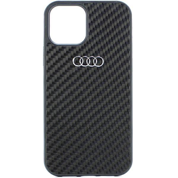 Dėklas Audi Carbon Fiber iPhone 12/12 Pro Juodas AU-TPUPCIP12P-R8/D2-BK 3 Dėklas Audi Carbon Fiber iPhone 12/12 Pro Juodas AU-TPUPCIP12P-R8/D2-BK 3