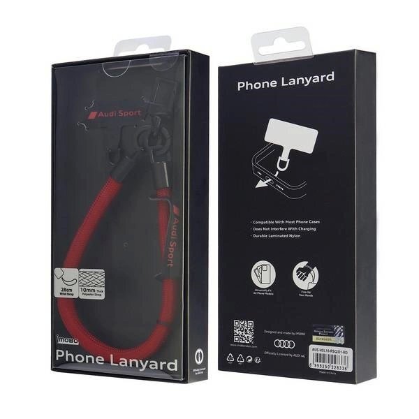 Universali virvelė Audi Crossbody 28 cm × 10 mm – raudona 2