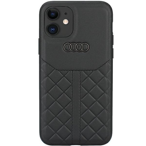 Dėklas Audi Genuine Leather iPhone 12/12 Pro Juodas AU-TPUPCIP12P-Q8/D1-BK Dėklas Audi Genuine Leather iPhone 12/12 Pro Juodas AU-TPUPCIP12P-Q8/D1-BK