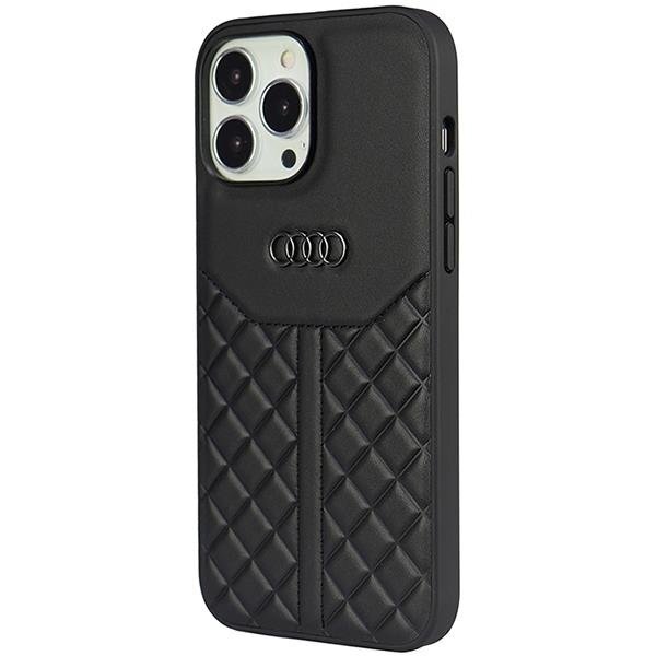 Dėklas Audi Genuine Leather iPhone 13 Pro Max Juodas AU-TPUPPCIP13PM-Q8/D1-BK 2 Dėklas Audi Genuine Leather iPhone 13 Pro Max Juodas AU-TPUPPCIP13PM-Q8/D1-BK 2