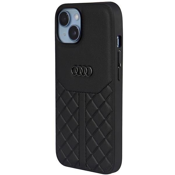 Dėklas Audi Genuine Leather iPhone 14 Juodas AU-TPUPPCIP14-Q8/D1-BK 2 Dėklas Audi Genuine Leather iPhone 14 Juodas AU-TPUPPCIP14-Q8/D1-BK 2