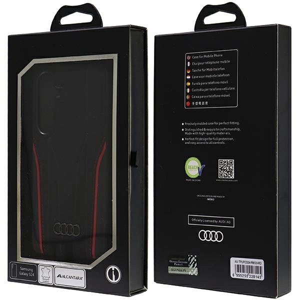 Audi Genuine Odinis MagSafe S24 S921 Juodas-Raudonas hardcase AU-TPUPCS24-R8/D3-RD 6 Audi Genuine Odinis MagSafe S24 S921 Juodas-Raudonas hardcase AU-TPUPCS24-R8/D3-RD 6
