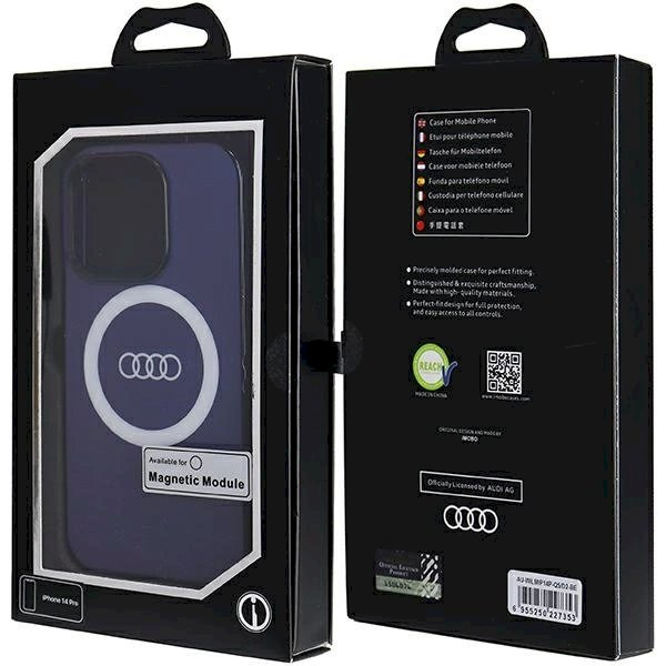 Originalus Audi dėklas IML Big Logo MagSafeiPhone 14 Pro - mėlynas 6 Originalus Audi dėklas IML Big Logo MagSafeiPhone 14 Pro - mėlynas 6